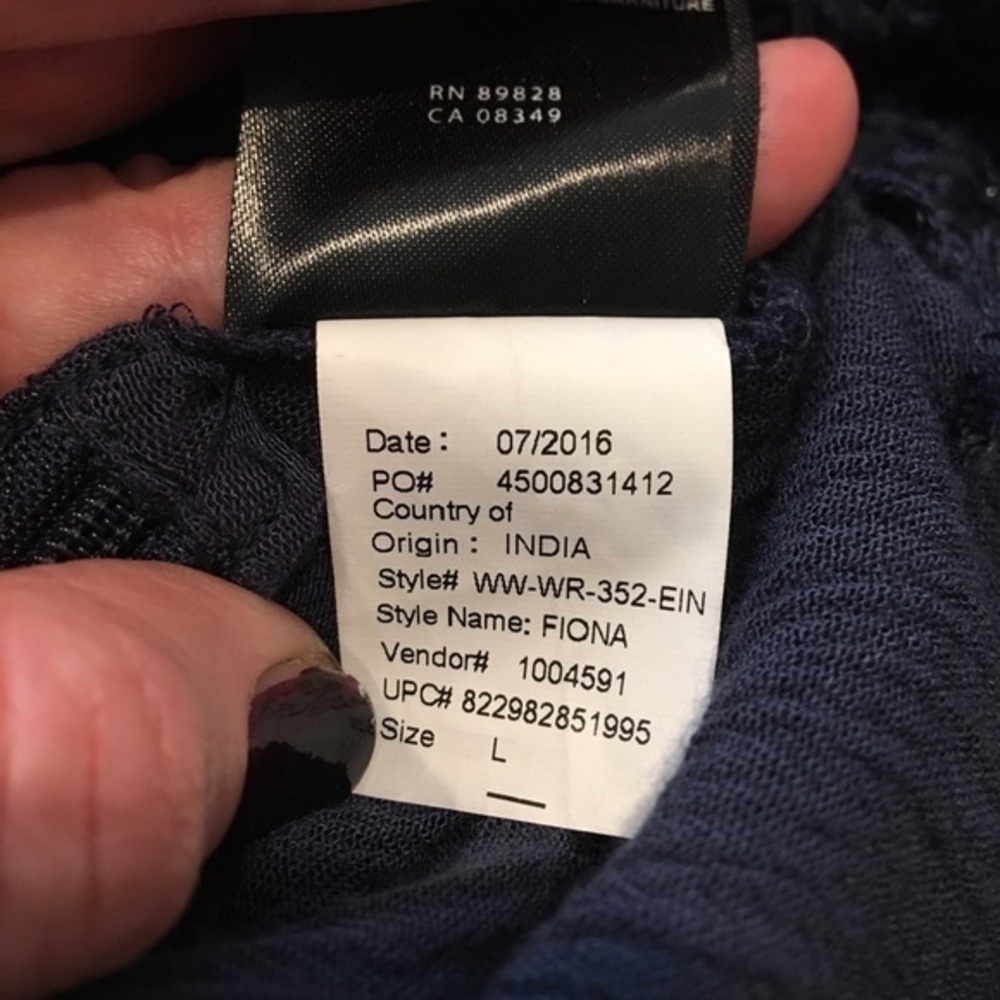 William Rast Fiona Top Navy - Picture 7 of 8